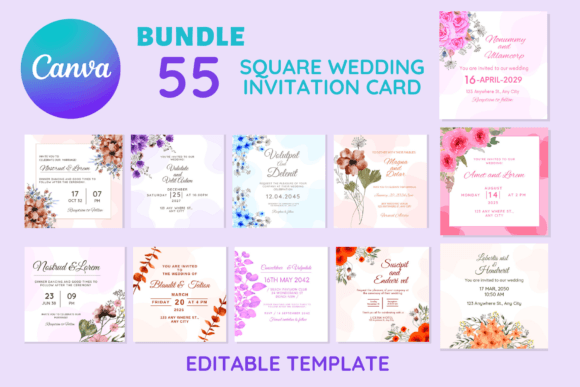 Download 55 Square Wedding Invitation Card - Premium Resources