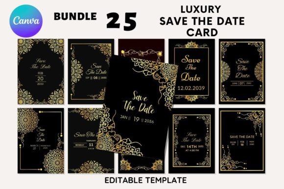Download 25 Luxury Save the Date Card Vol-3 - Premium Bundle