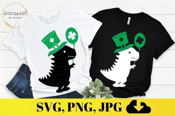 Download Dinosaur St Patrick's Day | Kids Shirt - Dino Collection